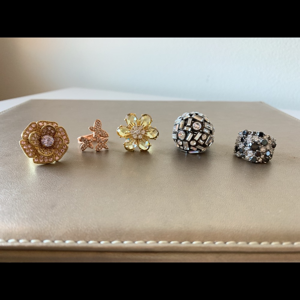 Set of 5 Rings size 7-8
